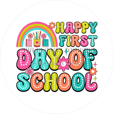 Happy Schulanfang-Tortenaufleger10 - personalisierbar