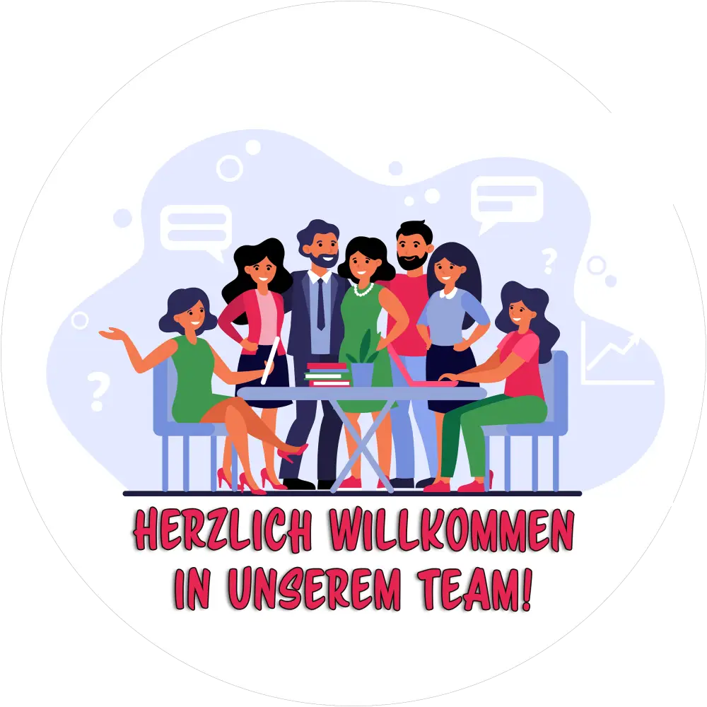 Herzlich Willkommen im Team - Tortenaufleger5 - Fondant- Torten- & Cupcakeaufleger Sugar Sweet Kitchen