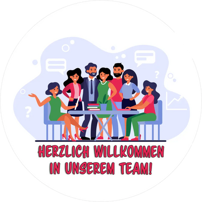 Herzlich Willkommen im Team - Tortenaufleger5