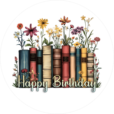 Hobby Geburtstags-Tortenaufleger Lesen3 - personalisierbar