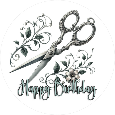 Hobby Geburtstags-Tortenaufleger Nähen3 - personalisierbar