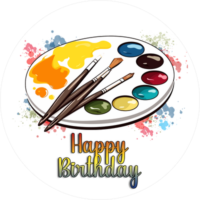 Hobby Geburtstags-Tortenaufleger Zeichnen2 - personalisierbar