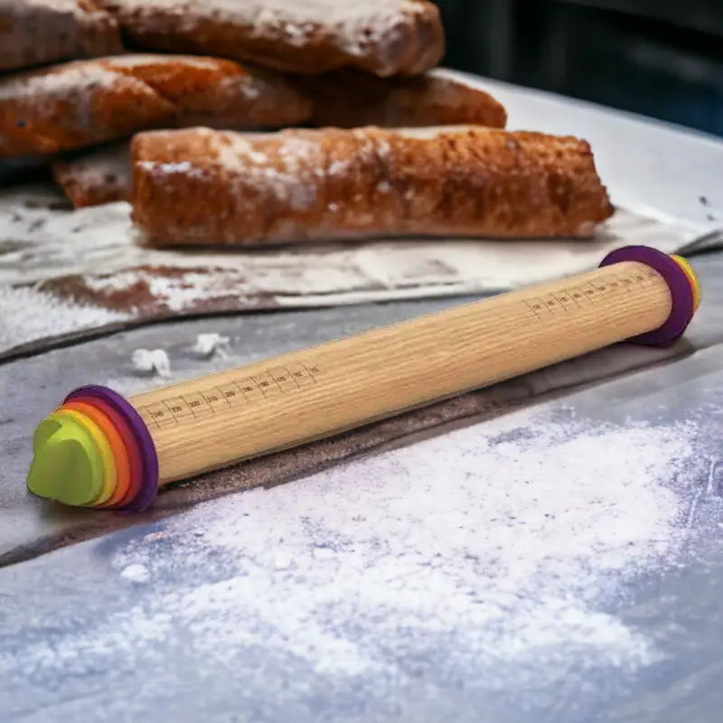 Holz-Teigroller verstellbar - Teigroller Sugar Sweet Kitchen