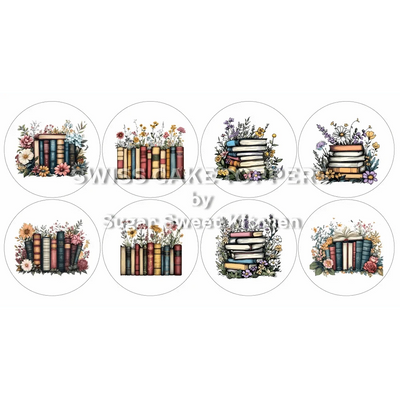 Hübsche Lesen-Cupcakes- & Dessertaufleger1 - personalisierbar