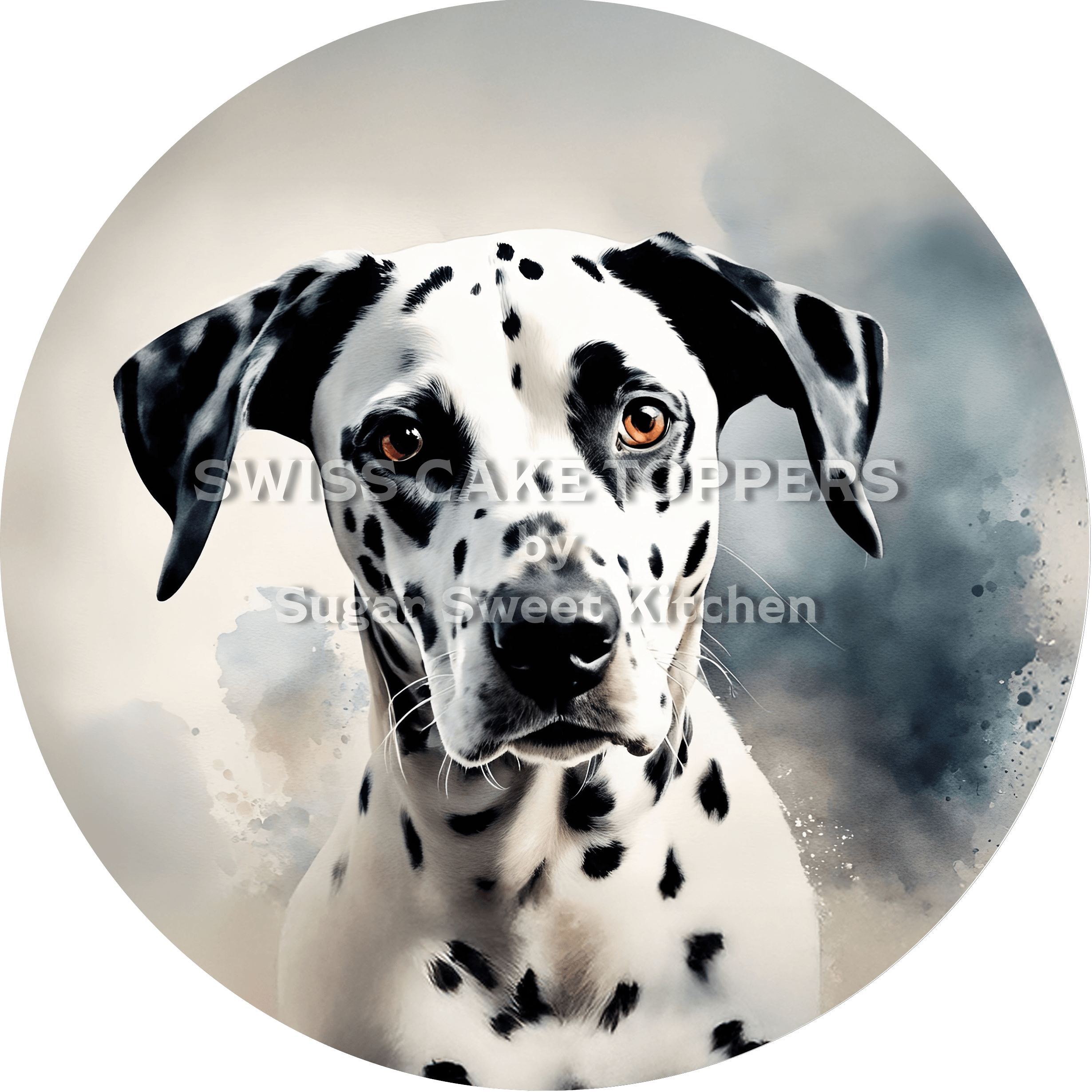 Hübscher Hunde-Tortenaufleger12 - personalisierbar - Fondant- Torten- & Cupcakeaufleger Sugar Sweet Kitchen
