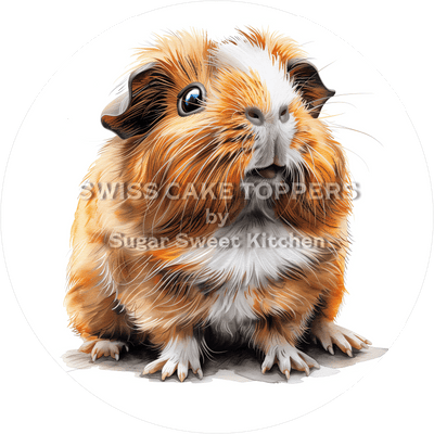 Hübscher Meerschweinchen-Tortenaufleger4 - personalisierbar