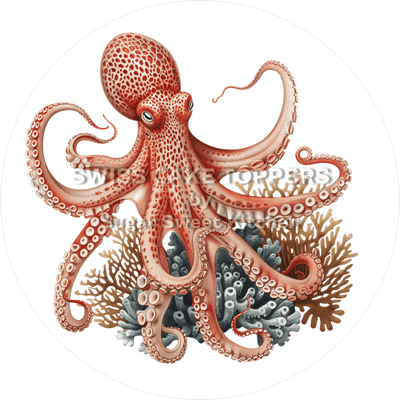 Hübscher Octopus-Tortenaufleger3 - personalisierbar