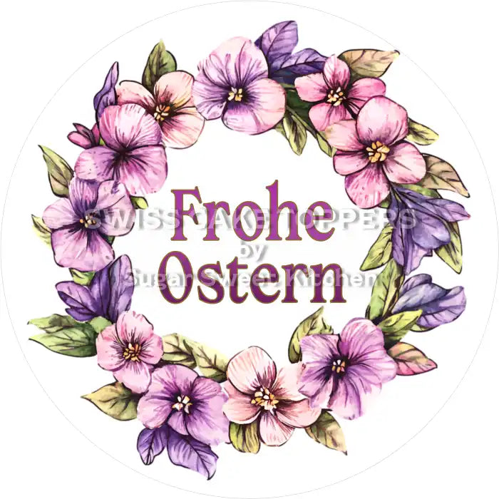 Hübscher Oster-Tortenaufleger45 - personalisierbar - Fondant- Torten- & Cupcakeaufleger Sugar Sweet Kitchen