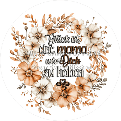 Hübscher Tortenaufleger zum Muttertag - Flower17 - personalisierbar