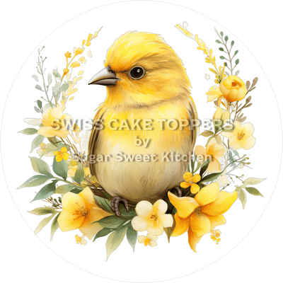 Hübscher Vogel-Tortenaufleger21 - personalisierbar