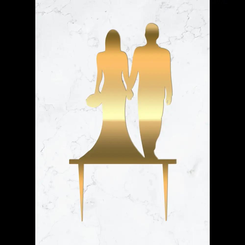 Cake Topper ’Ewige Liebe’ - Acryl Gold - Sugar Sweet Kitchen