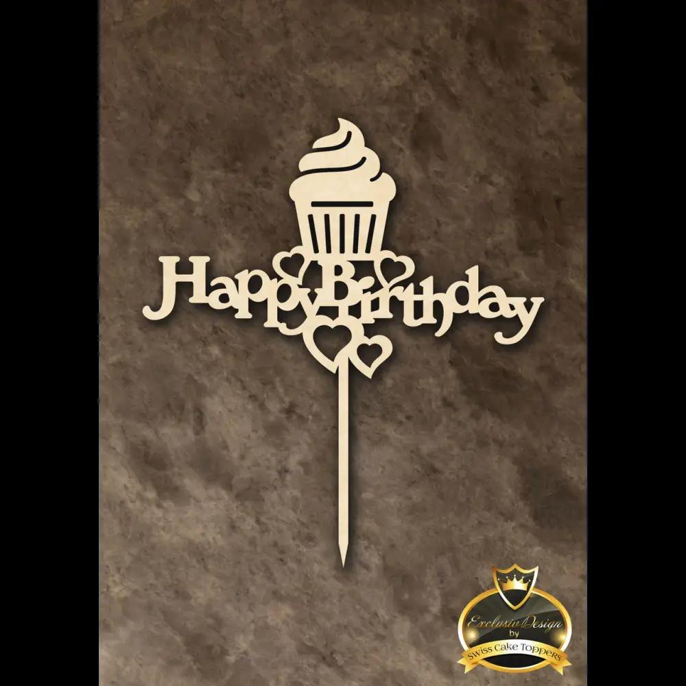 Cake Topper ’Cupcake’ - Holz - Sugar Sweet Kitchen