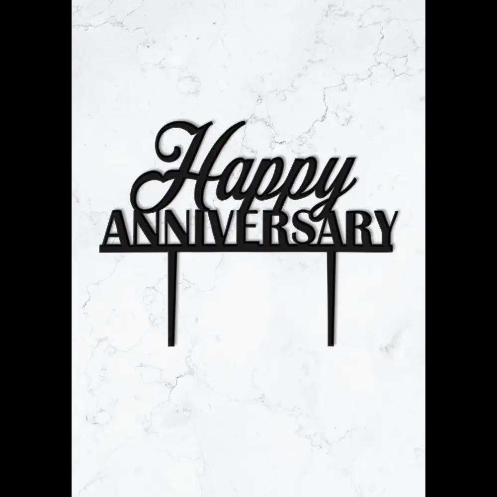Cake Topper ’Together Forever’ - Acryl Schwarz - Sugar Sweet Kitchen