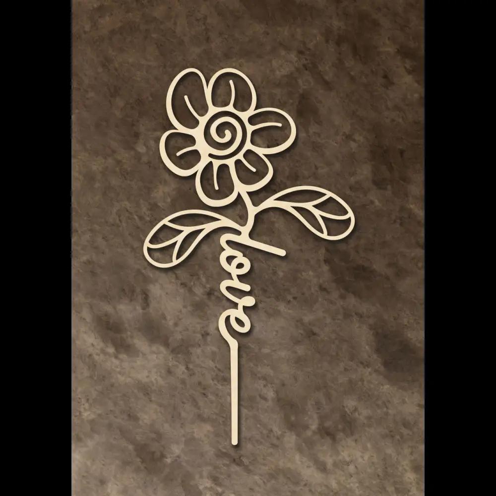 Cake Topper ’Love’ - Holz - Sugar Sweet Kitchen