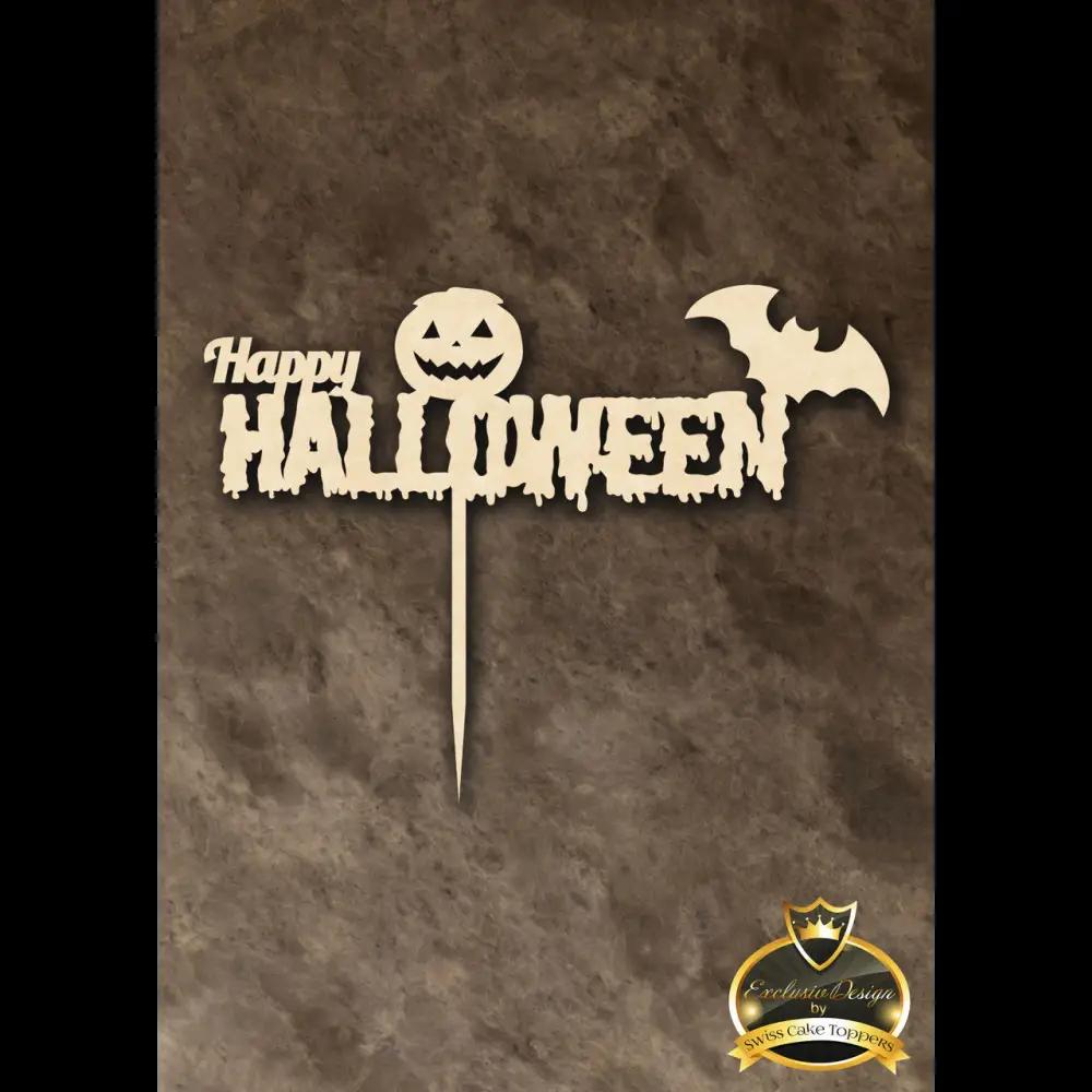 Halloween Cake Topper ’Gruselgruss’ - Holz - Sugar Sweet Kitchen