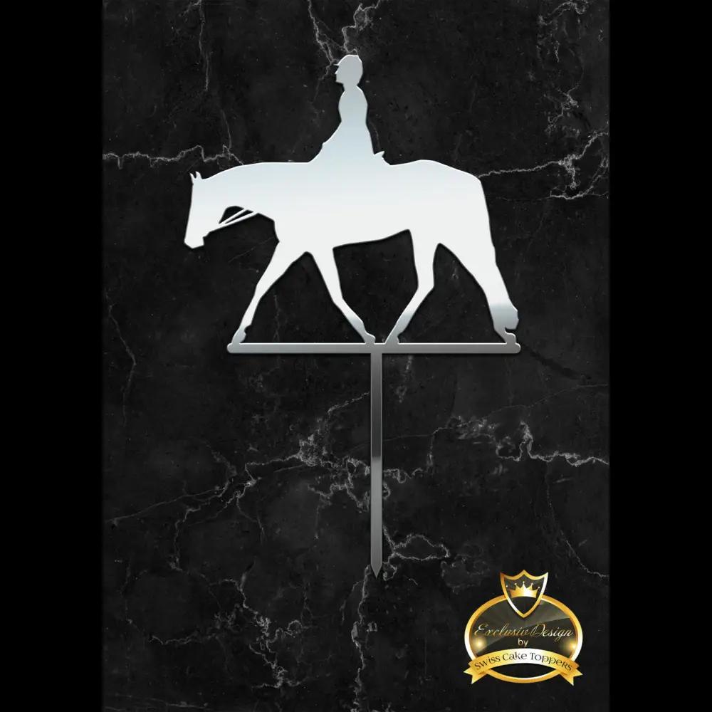 Cake Topper ’Riders Dream’ - Acryl Silber - Sugar Sweet Kitchen