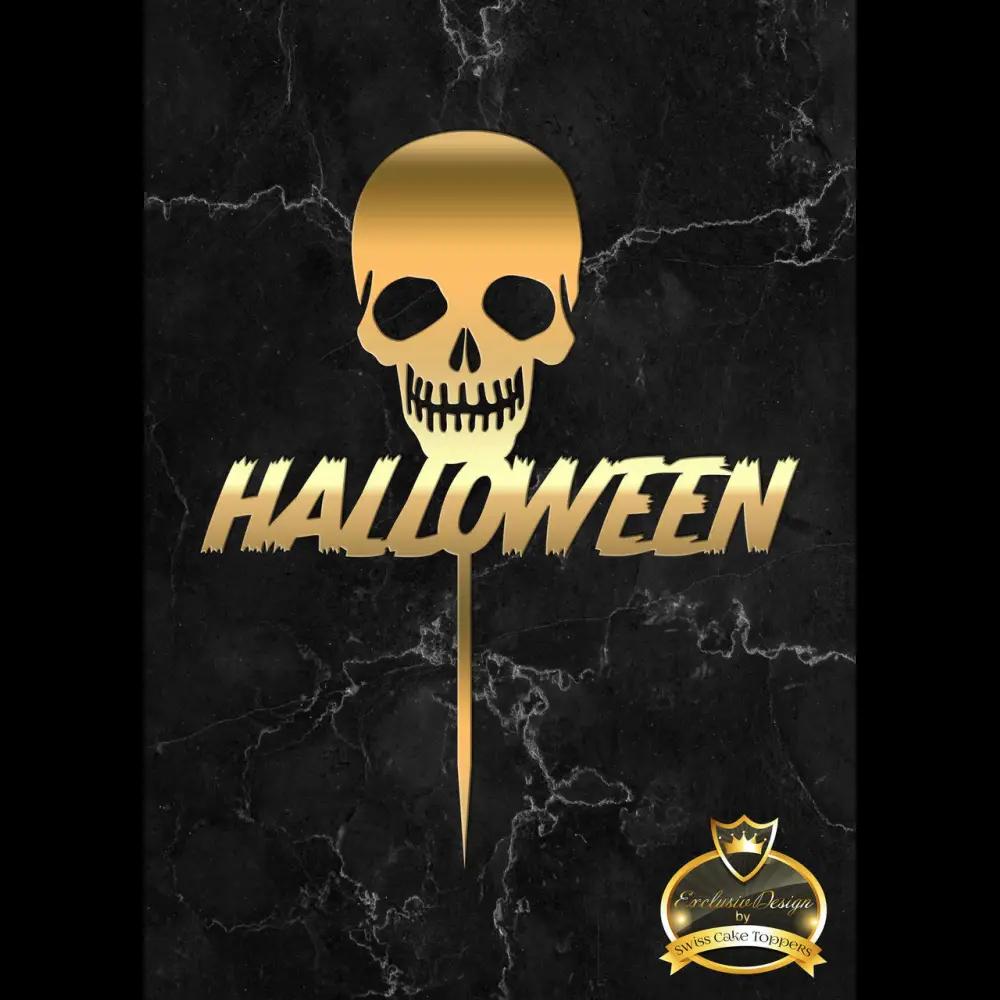 Halloween Cake Topper ’Totenschau’ - Acryl Gold - Sugar Sweet Kitchen