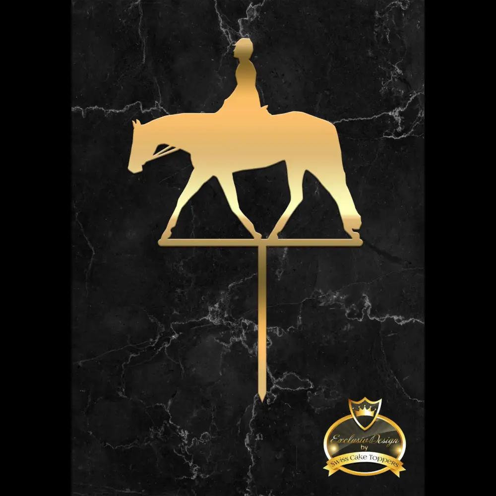 Cake Topper ’Riders Dream’ - Acryl Gold - Sugar Sweet Kitchen