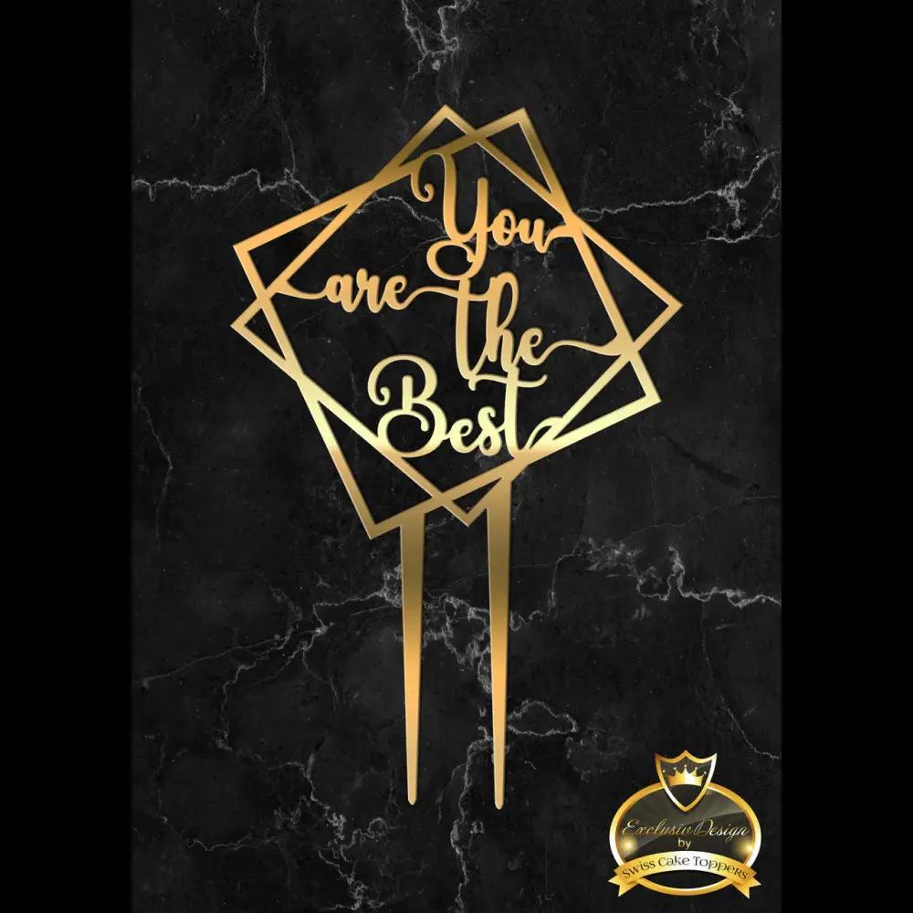 Cake Topper ’Lieblingsmensch’ - Acryl Gold - Sugar Sweet Kitchen