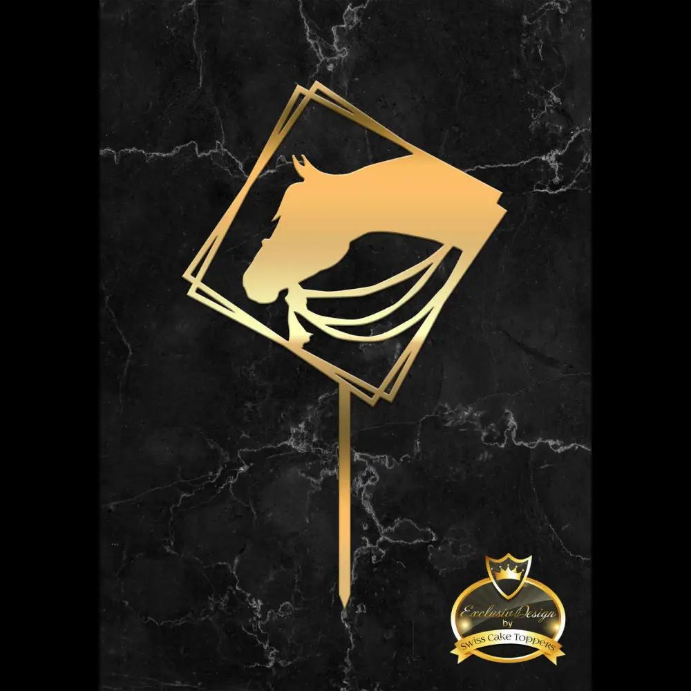Cake Topper ’Riders Dream’ - Acryl Gold - Sugar Sweet Kitchen