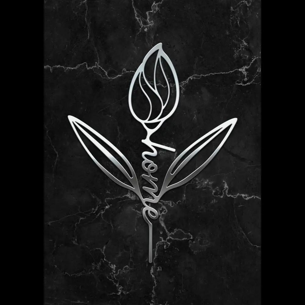 Cake Topper ’Home’ - Acryl Silber - Sugar Sweet Kitchen