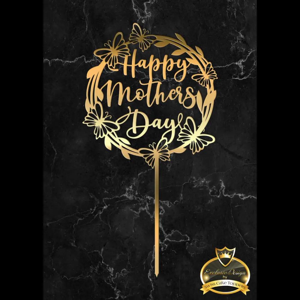 Cake Topper ’zauberhafte Mama’ - Acryl Gold - Sugar Sweet Kitchen