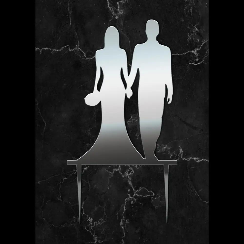 Cake Topper ’Ewige Liebe’ - Acryl Silber - Sugar Sweet Kitchen