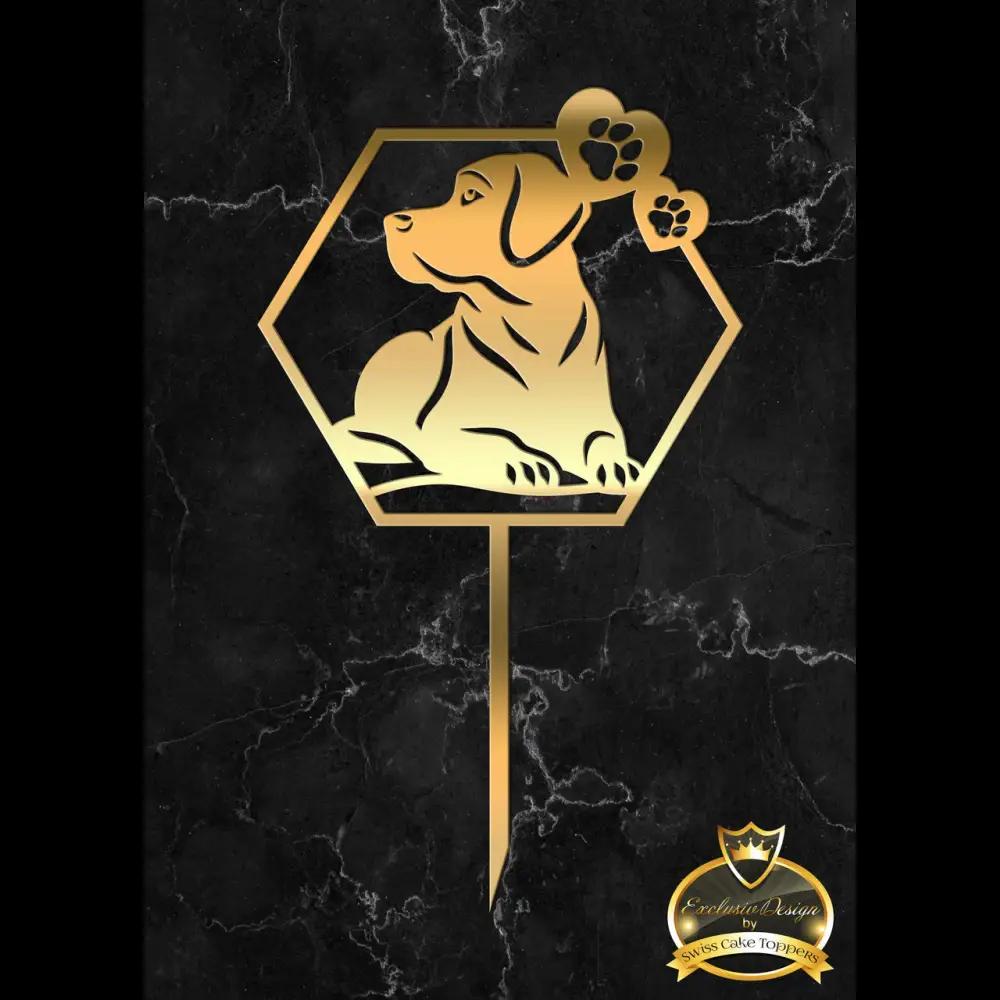 Cake Topper ’Bester Freund’ - Acryl Gold - Sugar Sweet Kitchen