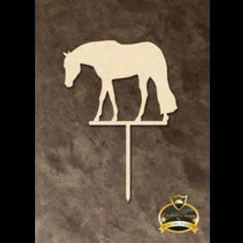 Cake Topper ’Happy Horse’ - Holz - Sugar Sweet Kitchen