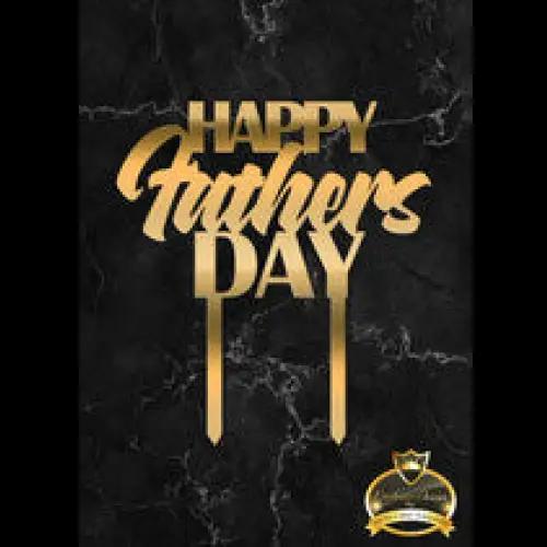 Cake Topper ’Bester Papa’ - Acryl Gold - Sugar Sweet Kitchen