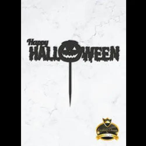 Halloween Cake Topper ’Kürbisschauder’ - Acryl Schwarz - Sugar Sweet Kitchen