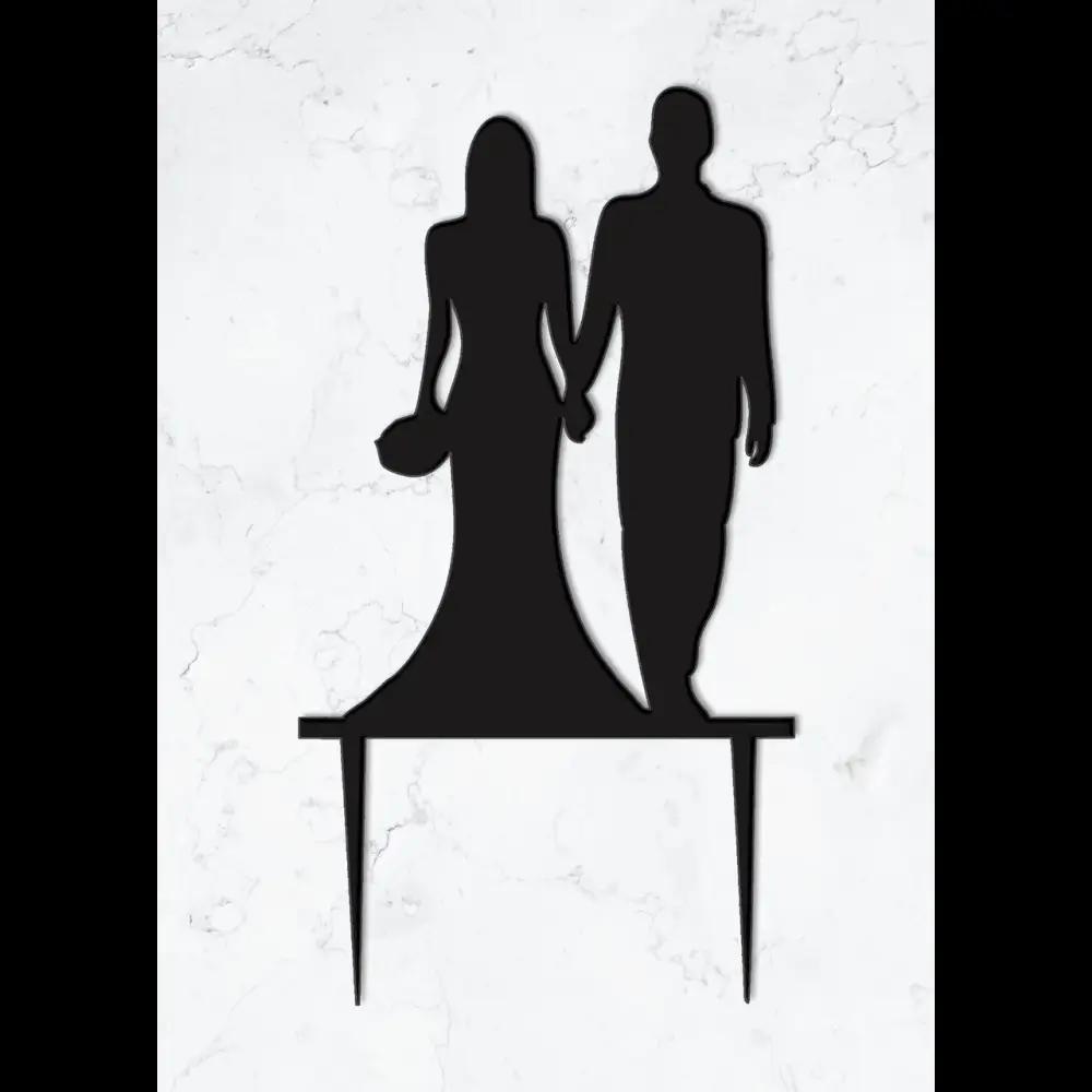 Cake Topper ’Ewige Liebe’ - Acryl Schwarz - Sugar Sweet Kitchen