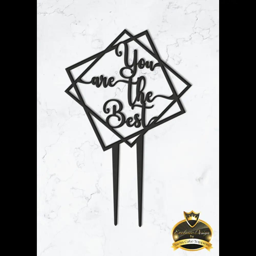 Cake Topper ’Lieblingsmensch’ - Acryl Schwarz - Sugar Sweet Kitchen