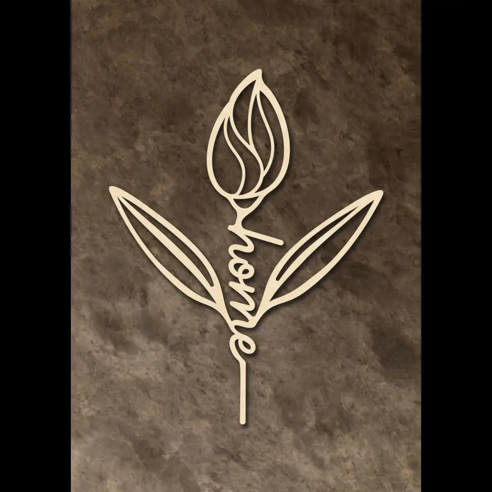 Cake Topper ’Home’ - Holz - Sugar Sweet Kitchen