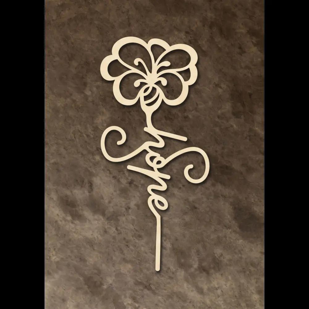 Cake Topper ’Hope’ - Holz - Sugar Sweet Kitchen