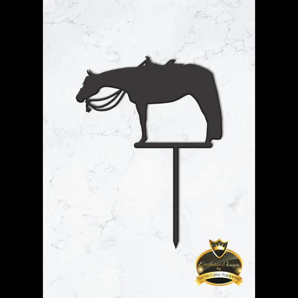 Cake Topper ’Pleasure Horse’ - Acryl Schwarz - Sugar Sweet Kitchen