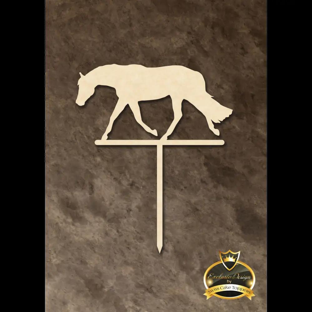 Cake Topper ’Happy Horse’ - Holz - Sugar Sweet Kitchen