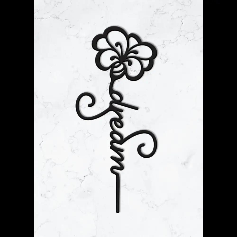Cake Topper ’Dream’ - Acryl Schwarz - Sugar Sweet Kitchen