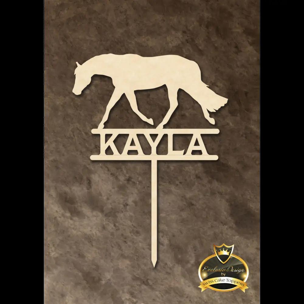 Cake Topper ’Spirit of the Horse’ - Holz - Sugar Sweet Kitchen
