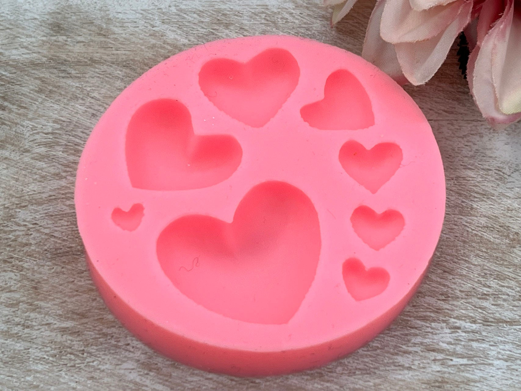 Silikonform Herzen / 7,3cm - Silikonformen Sugar Sweet Kitchen