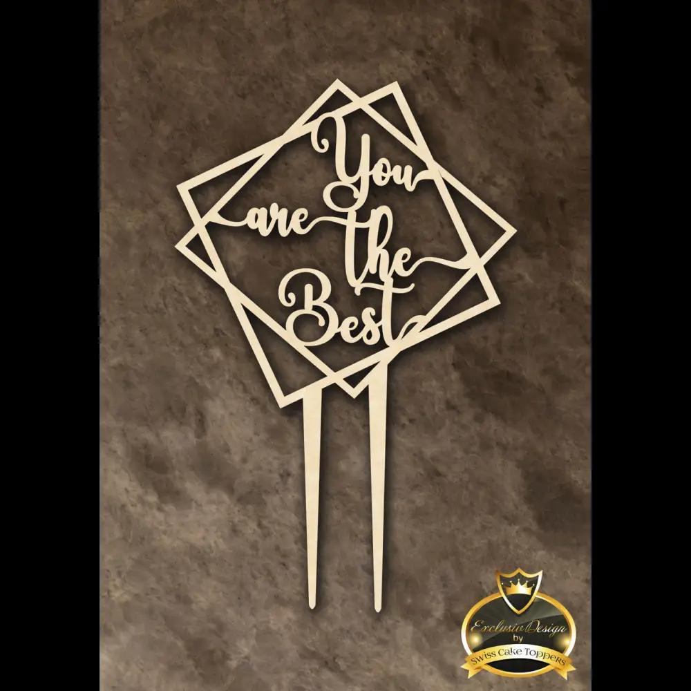 Cake Topper ’Lieblingsmensch’ - Holz - Sugar Sweet Kitchen