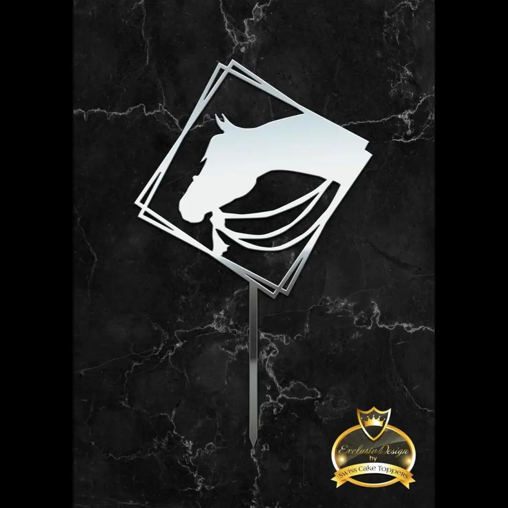 Cake Topper ’Riders Dream’ - Acryl Silber - Sugar Sweet Kitchen