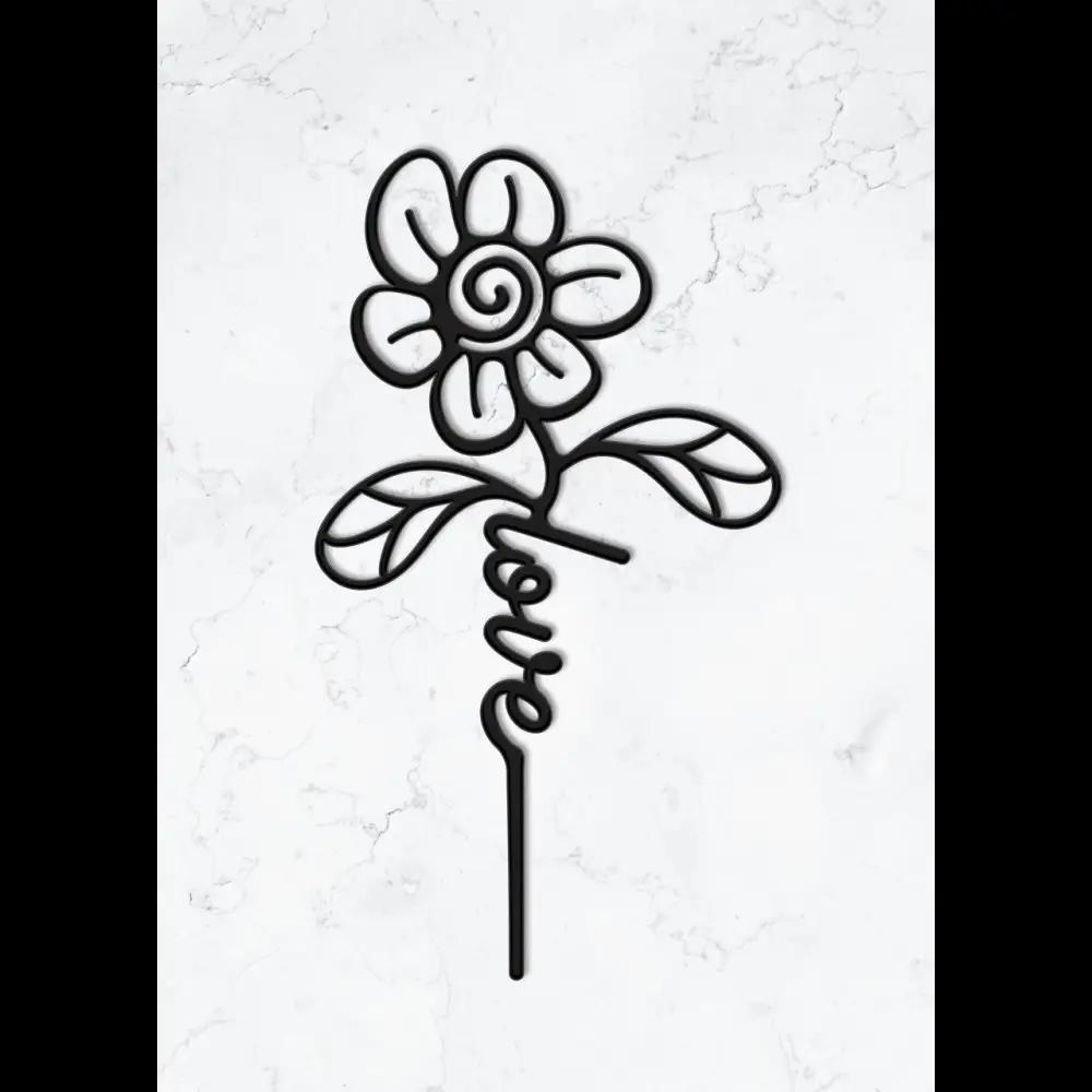 Cake Topper ’Love’ - Acryl Schwarz - Sugar Sweet Kitchen
