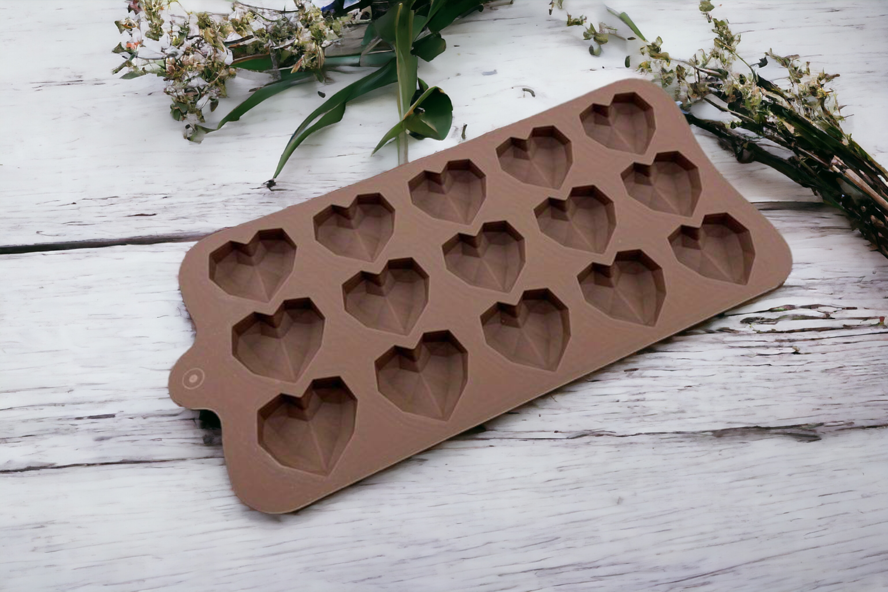 Schokoladen- & Pralinenform Diamant-Herzen - Schokoladenform Sugar Sweet Kitchen
