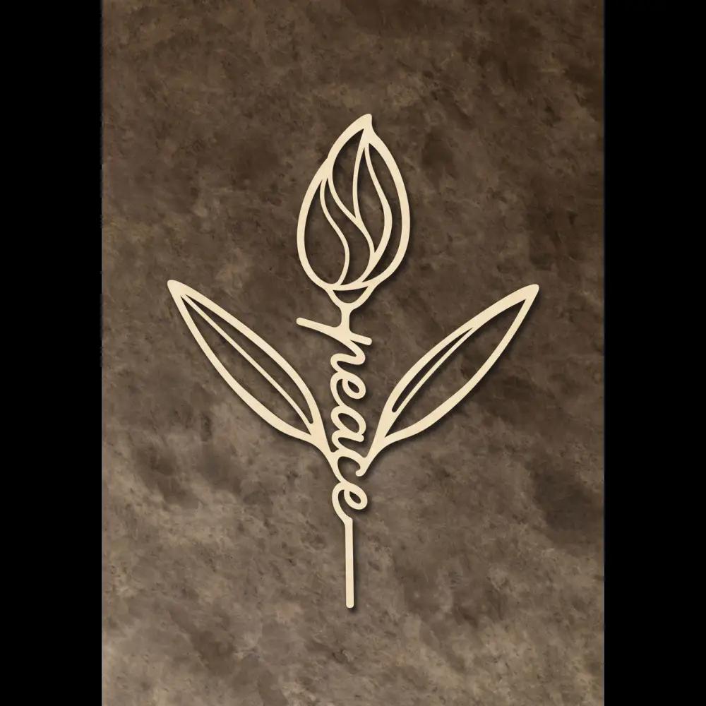 Cake Toppe ’Peace’ - Holz - Topper Sugar Sweet Kitchen