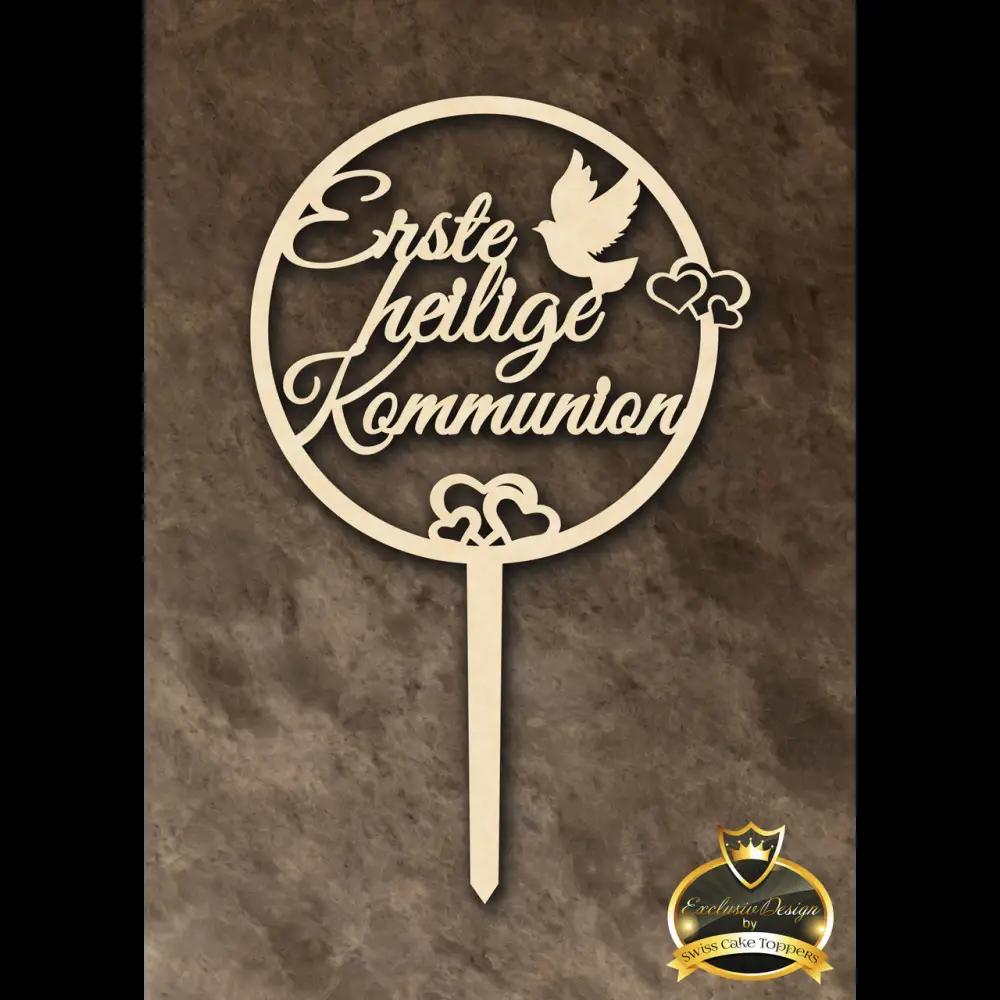 Cake Topper ’Kommunionslicht’ - Holz - Sugar Sweet Kitchen