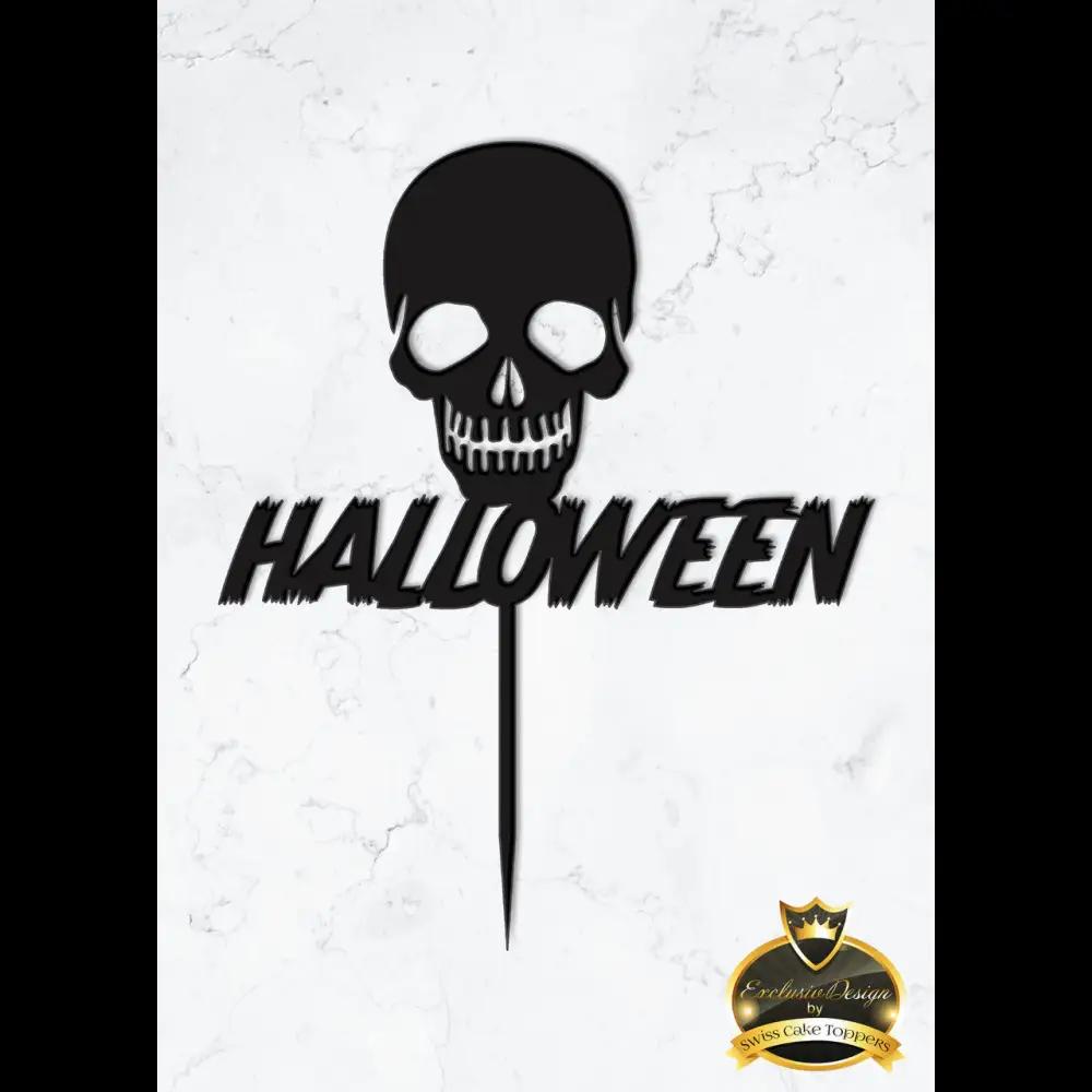 Halloween Cake Topper ’Totenschau’ - Acryl Schwarz - Sugar Sweet Kitchen