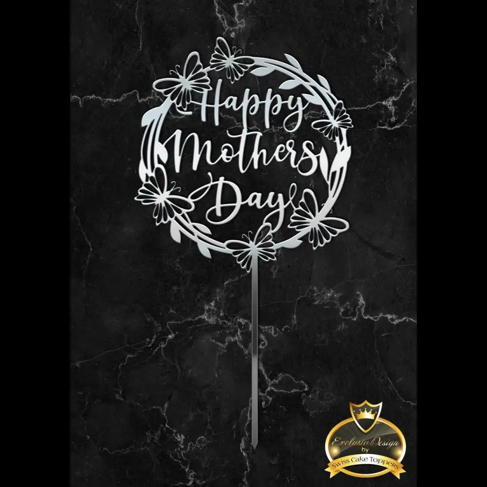 Cake Topper ’zauberhafte Mama’ - Acryl Silber - Sugar Sweet Kitchen