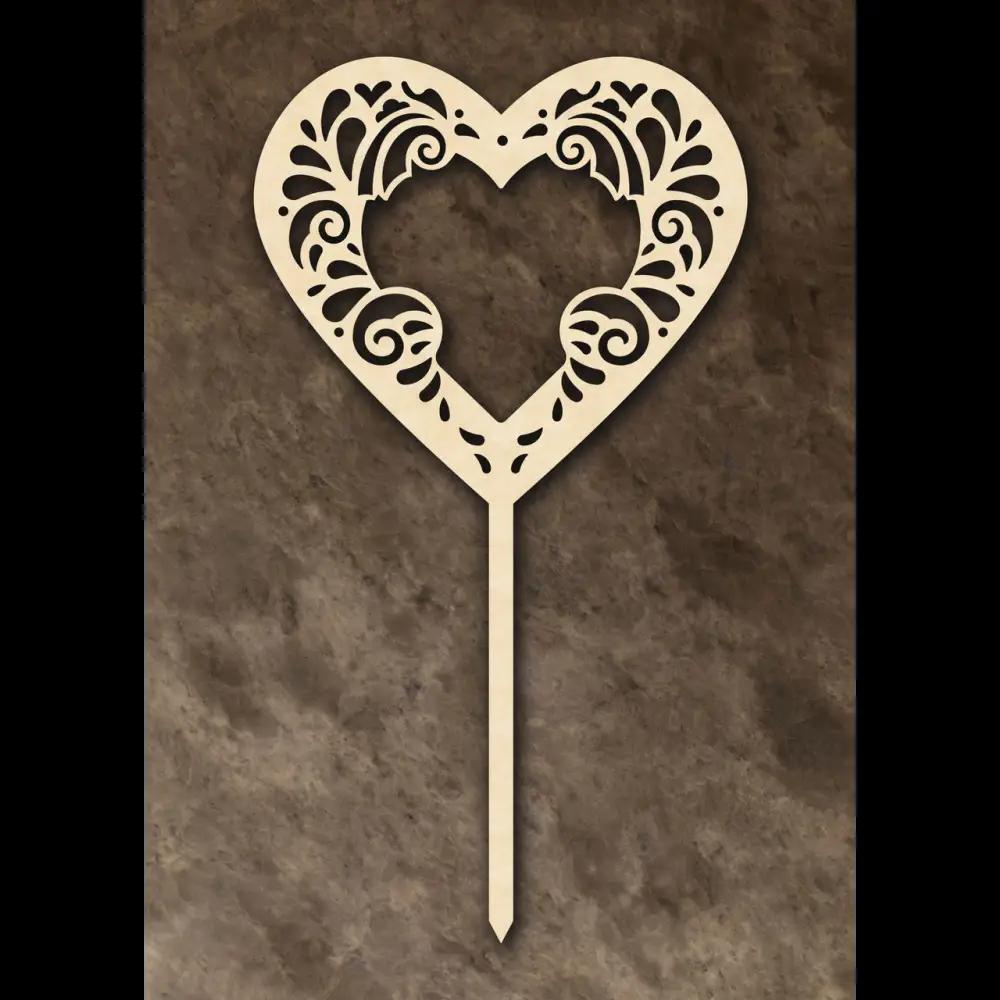 Cake Topper ’Herzklopfen’ - Holz - Sugar Sweet Kitchen