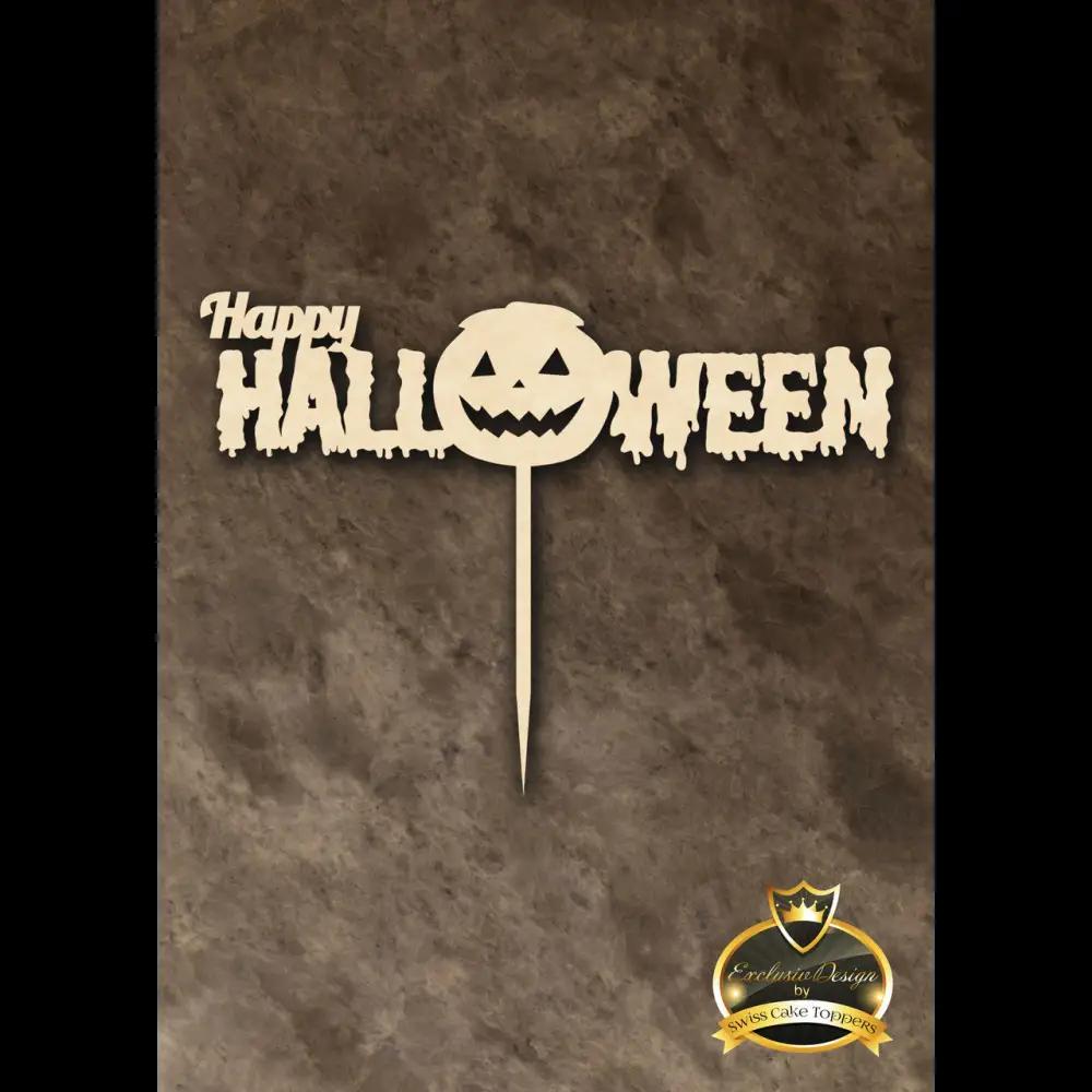 Halloween Cake Topper ’Kürbisschauder’ - Holz - Sugar Sweet Kitchen